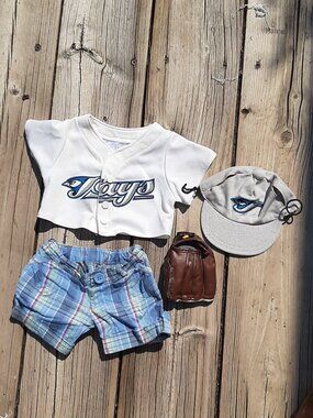 Build a Bear Clothing Baseball Blue Jays with Mitt